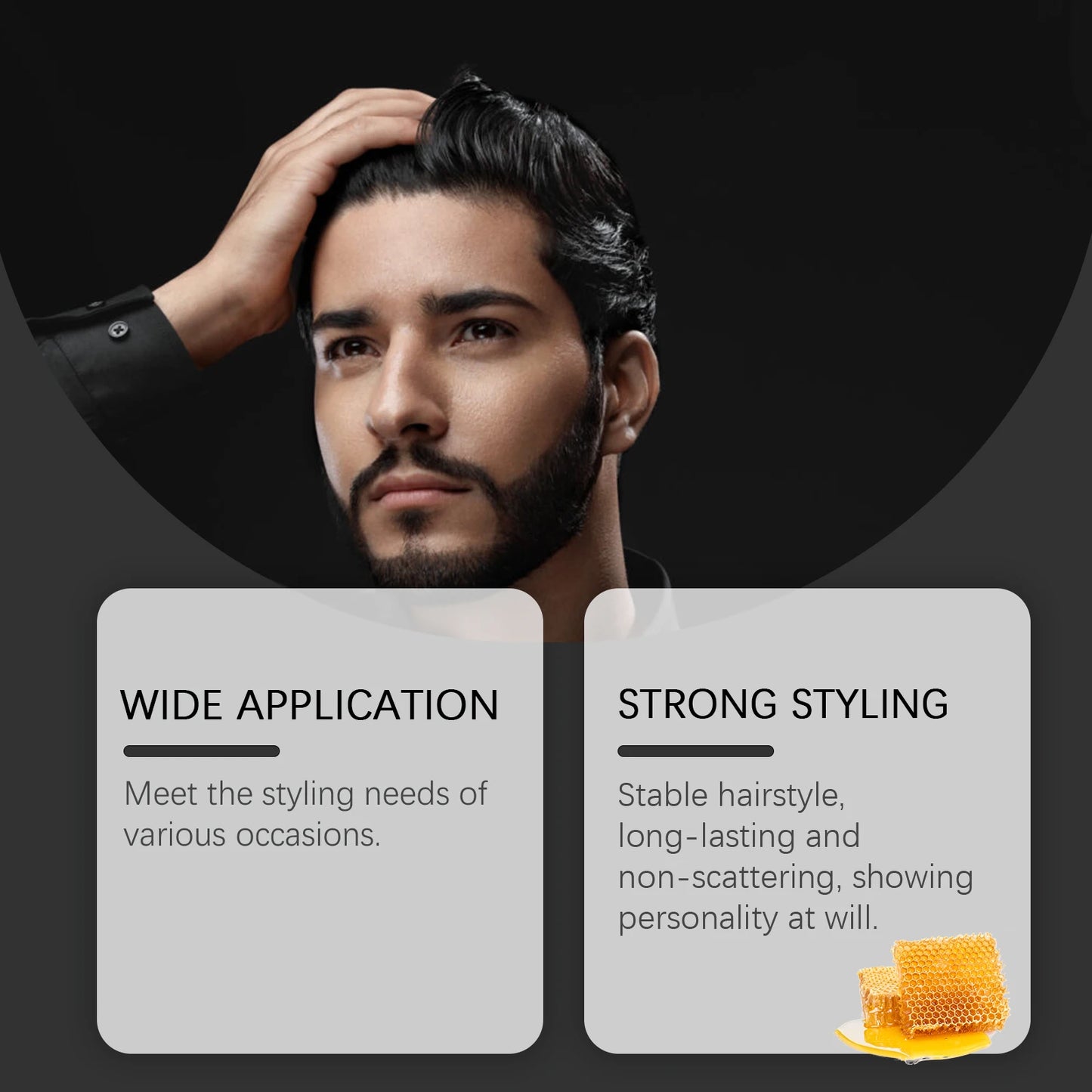 Men's Silver Hair Wax – Strong Hold, Color & Shine