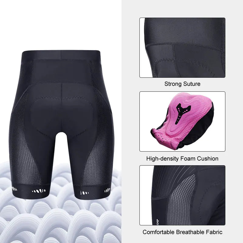 X-TIGER Women's Padded MTB Cycling Shorts – UPF 50 & Pockets