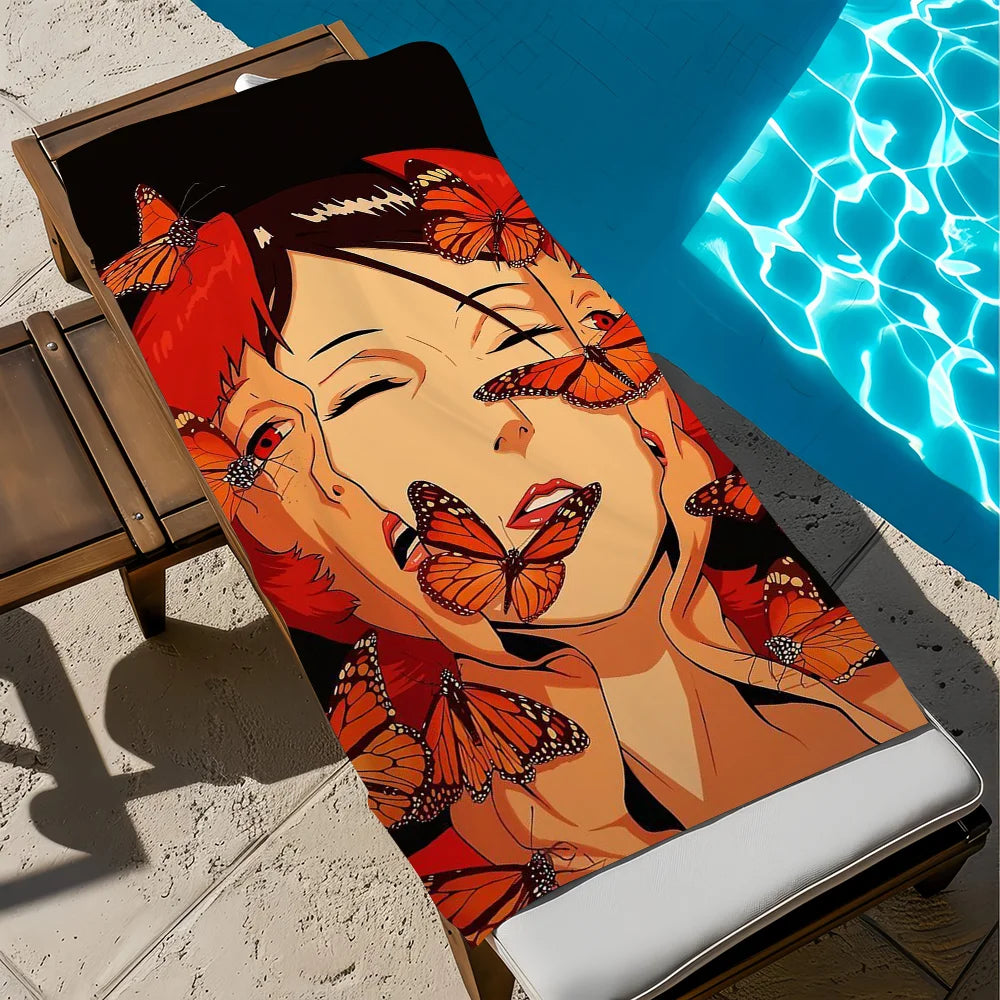Anime Paprika Quick-Dry Beach Towel | Soft Pool & Travel Towel Quick-Dry Beach Towel Peaceful Pleasures Health and Wellness z3 STJ150x260CM