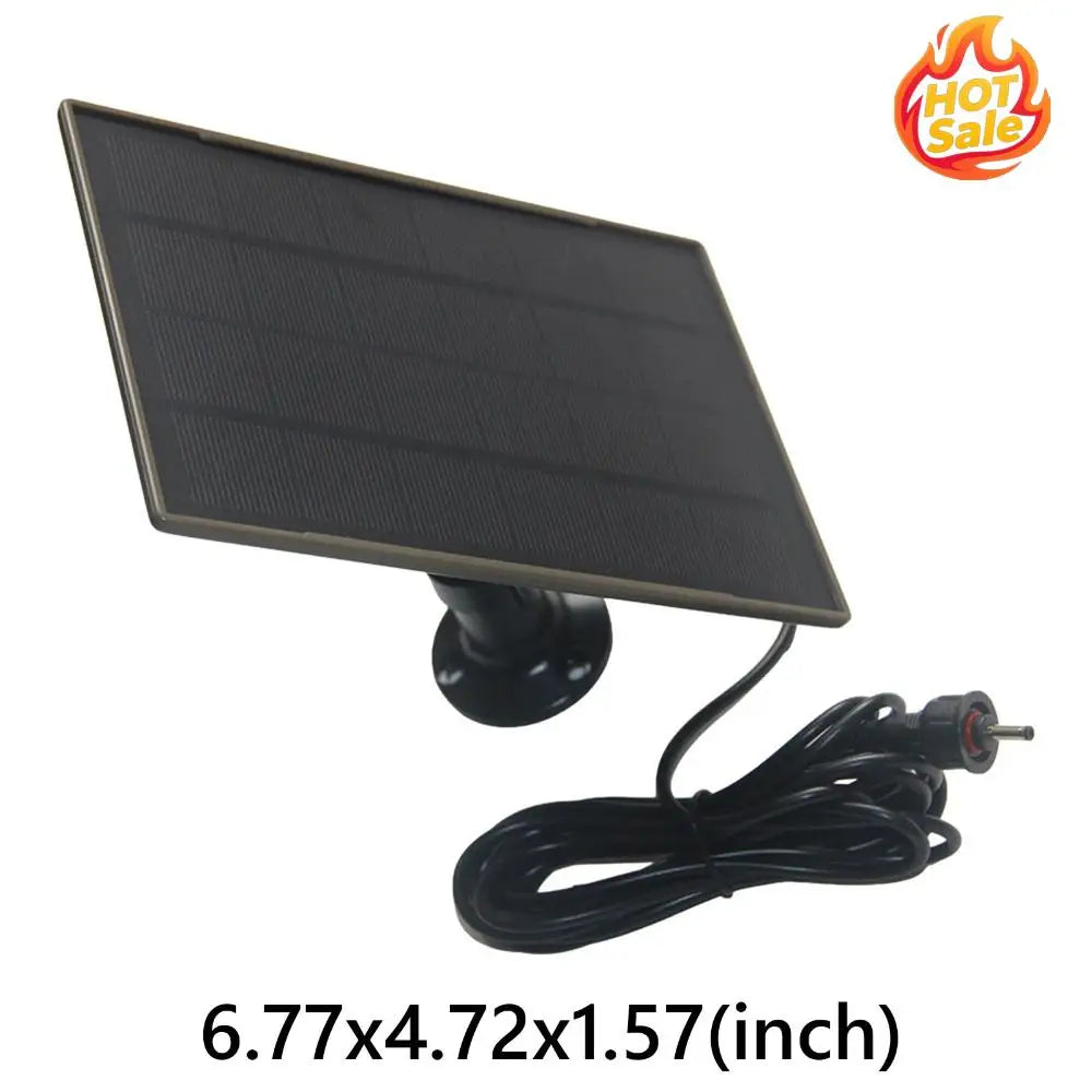 3W Monocrystalline Solar Panel Charger | DC3.5 & Type-C Ports