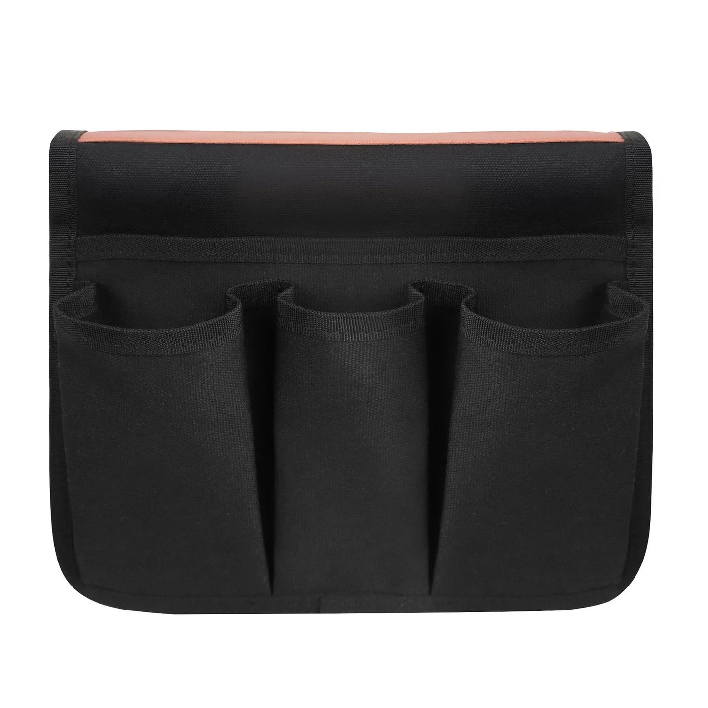 Camping Armrest Storage Bag Folding Chair Caddy Seat Pocket Container Bag Suitable for Outdoor Beach Chairs Peaceful Pleasures Health and Wellness Black