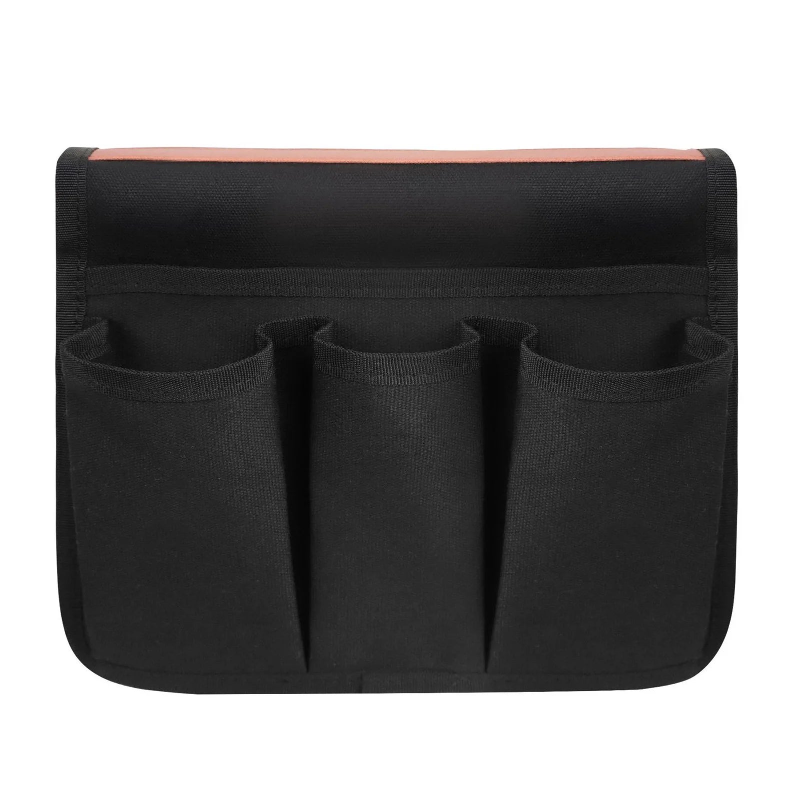 Camping Armrest Storage Bag Folding Chair Caddy Seat Pocket Container Bag Suitable for Outdoor Beach Chairs Peaceful Pleasures Health and Wellness Black