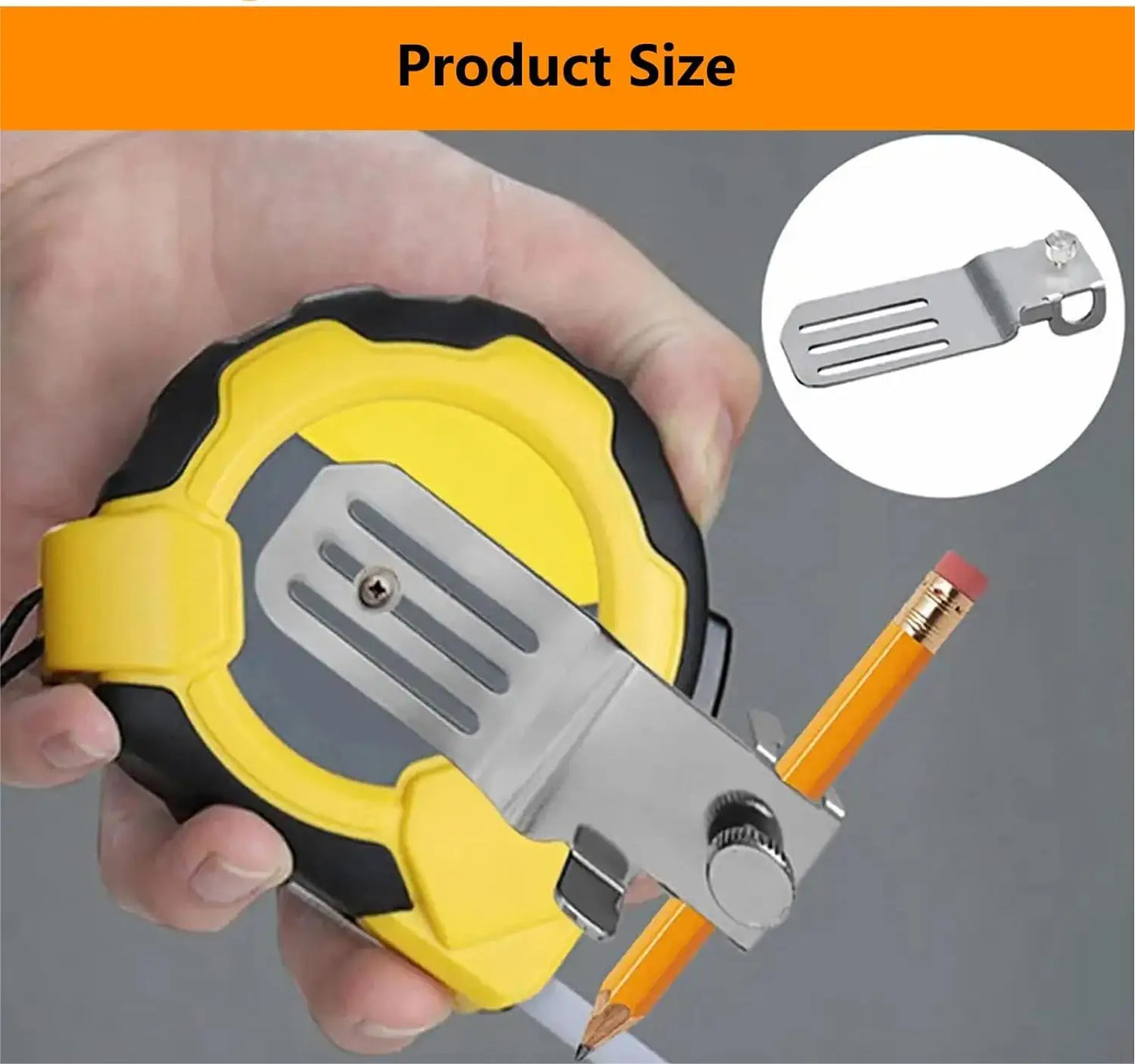 Tape Measure Pencil Holder Digital Scribing Tool Clamp Wall Fixed