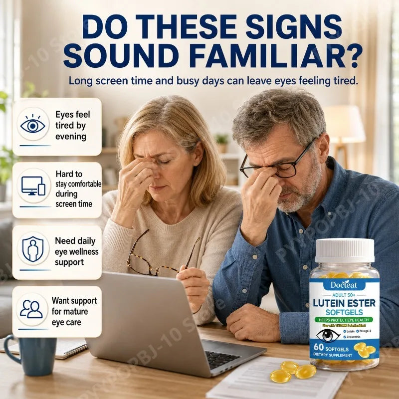 Lutein Ester Softgels 50+ | Zeaxanthin Omega-3 Vitamin D3 60ct