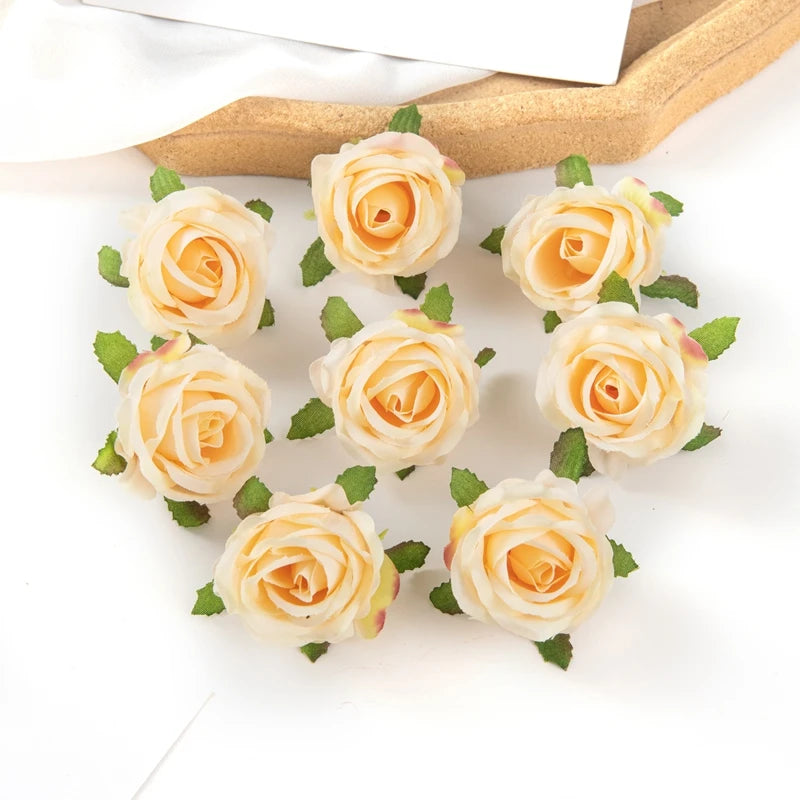 Silk Rose Artificial Flowers for Wedding, Wreath & Home Decor