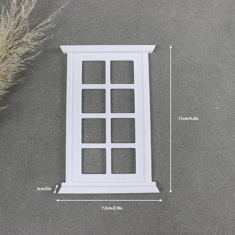1/12 Miniature Dollhouse Window Frame – DIY Craft Decor