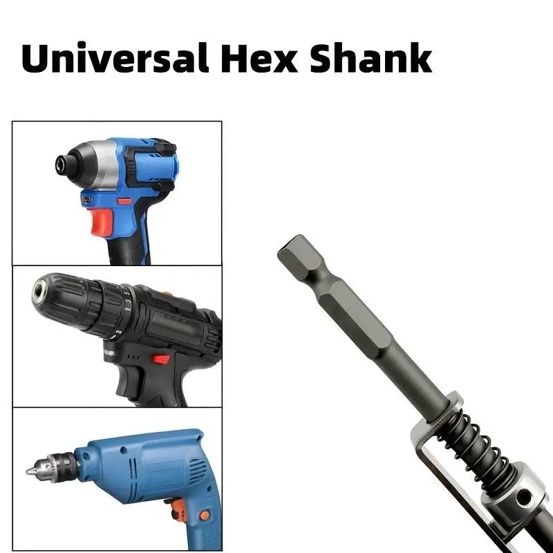 Screw Holding Drill Bit With Small Wrench Gray Self-Locking Screw Guide For Power Drills Operation Tool For Stable Screw Driving Peaceful Pleasures Health and Wellness