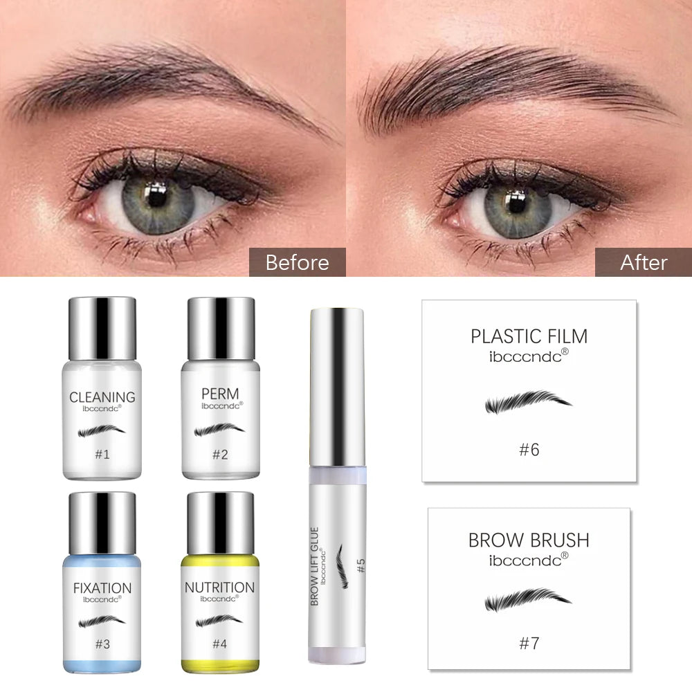 Brow Lamination Kit Semi-permanent Brow Lift Extension Kit Brow Lash Lift Brow Lamination Eyelash Lifting Perming Lashes Makeup Peaceful Pleasures Health and Wellness