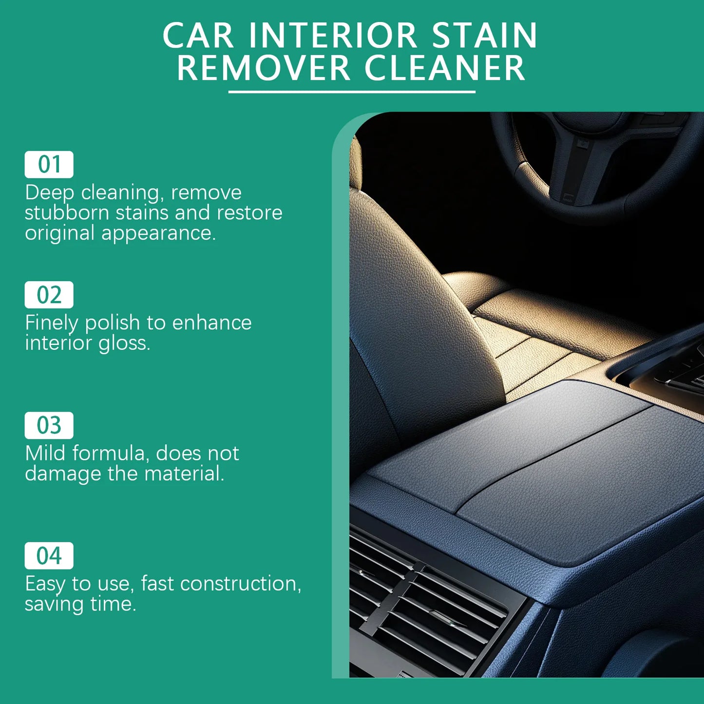 Rayhong Car Interior Cleaning Spray | Upholstery Seat Cleaner