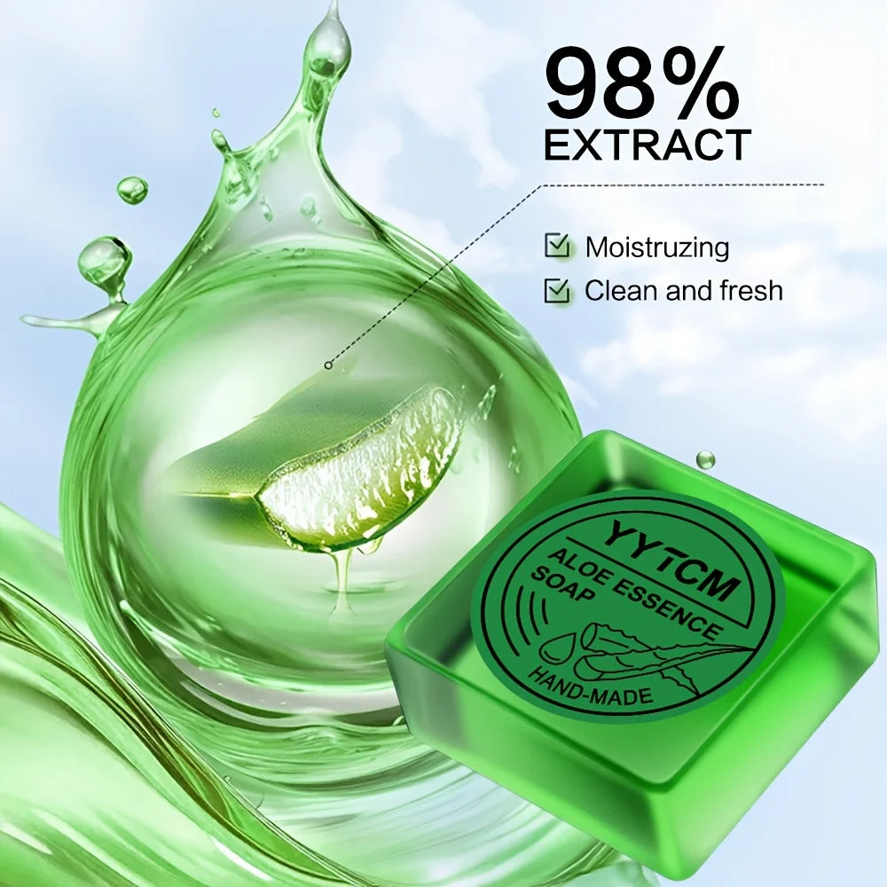 Handmade Aloe Vera Soap – Moisturizing Face & Body Bar 65g