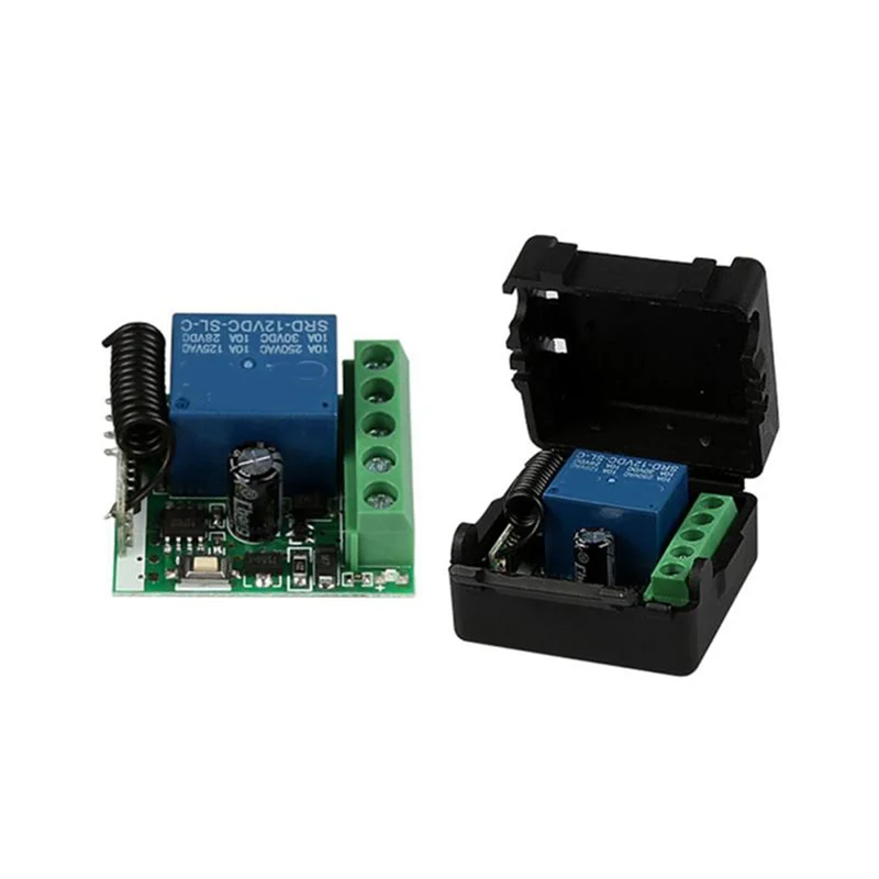5-Pack 433MHz RF Wireless Relay Receiver DC 12V + 10 Remotes Peaceful Pleasures Health and Wellness