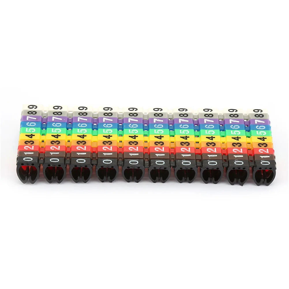 Wire Numbering Marker Wire Number Digital Number Tube Wire Number Label Tube Cable Marker Colorful Peaceful Pleasures Health and Wellness