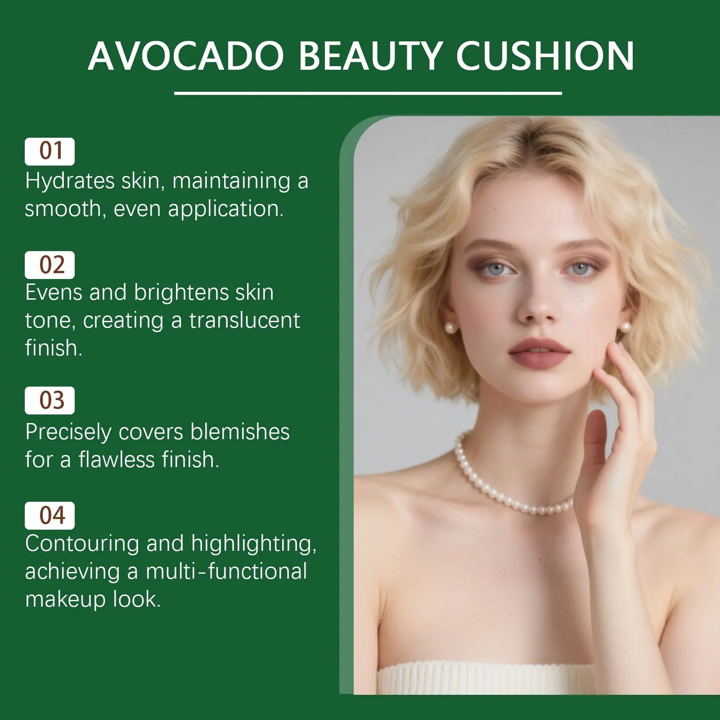 Deep Skin Tone Radiance Cushion Cream | Lightweight Makeup Primer