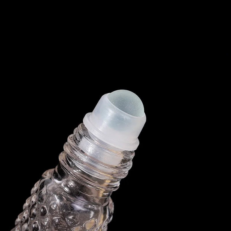 1pcs Essential Oil Bottles Glass Roller Bottles With Roller Balls Perfume Bottles Roll On Bottles Vials Travel Clear Bottle Peaceful Pleasures Health and Wellness