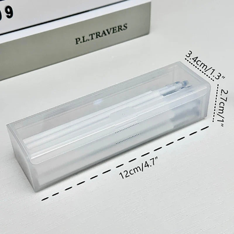 KOQZM Transparent Pencil Case – Large Capacity PP Pencil Box