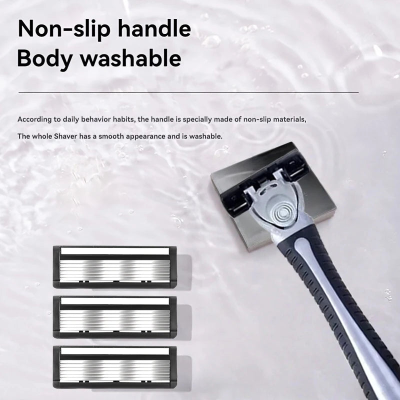 6-Layer Double Edge Safety Razor – Vintage Manual Shaver