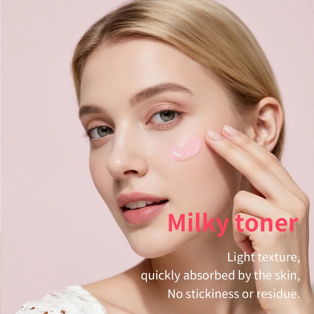 PDRN Pink Niacinamide Milky Toner for Hydrating, Moisturizing, Soothing, Ceramide, Peptide, Glass Glow Skin, Korean Skincare Peaceful Pleasures Health and Wellness