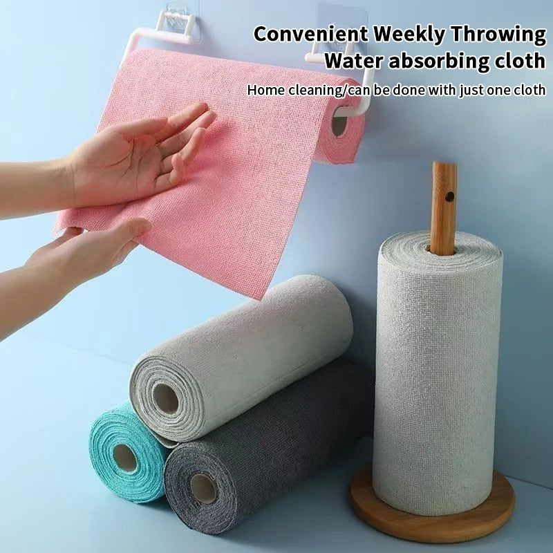 Microfiber Cleaning Cloth Roll – Reusable Tear-Off Dish Towels Microfiber Cleaning Cloth Peaceful Pleasures Health and Wellness