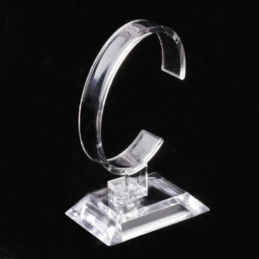 Transparent C-Ring Watch & Bracelet Display Stand Rack Jewelry Display Stand Peaceful Pleasures Health and Wellness S001