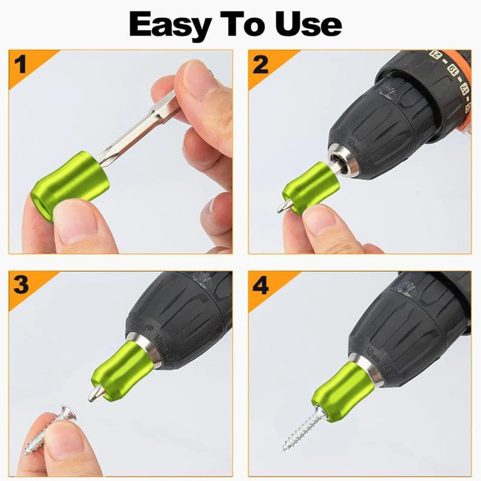 Drill Bit Magnetic Screwdriver Head Magnetic High Hardness Strong Magnetic Screw for 6.35mm Hex Shank Bits Peaceful Pleasures Health and Wellness