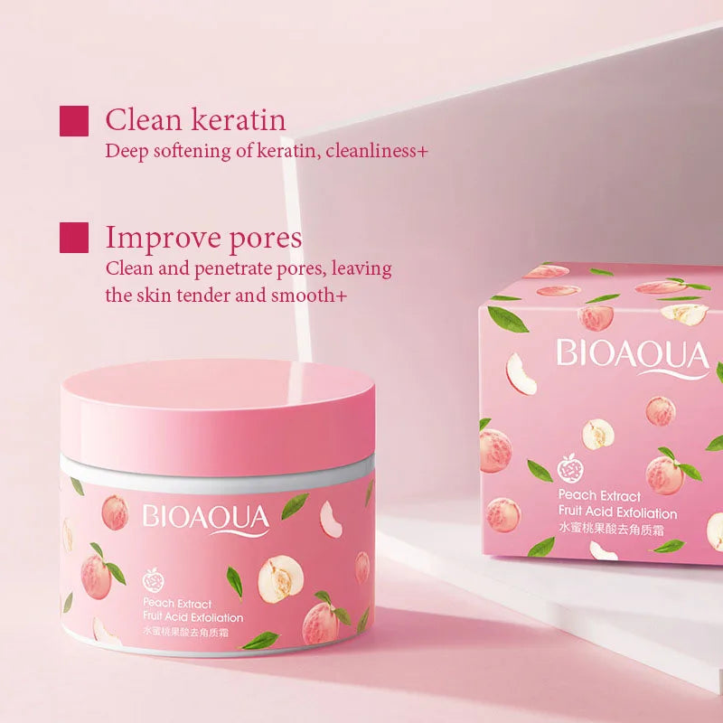 BIOAQUA Honey Peach Exfoliating Face & Body Scrub 140g