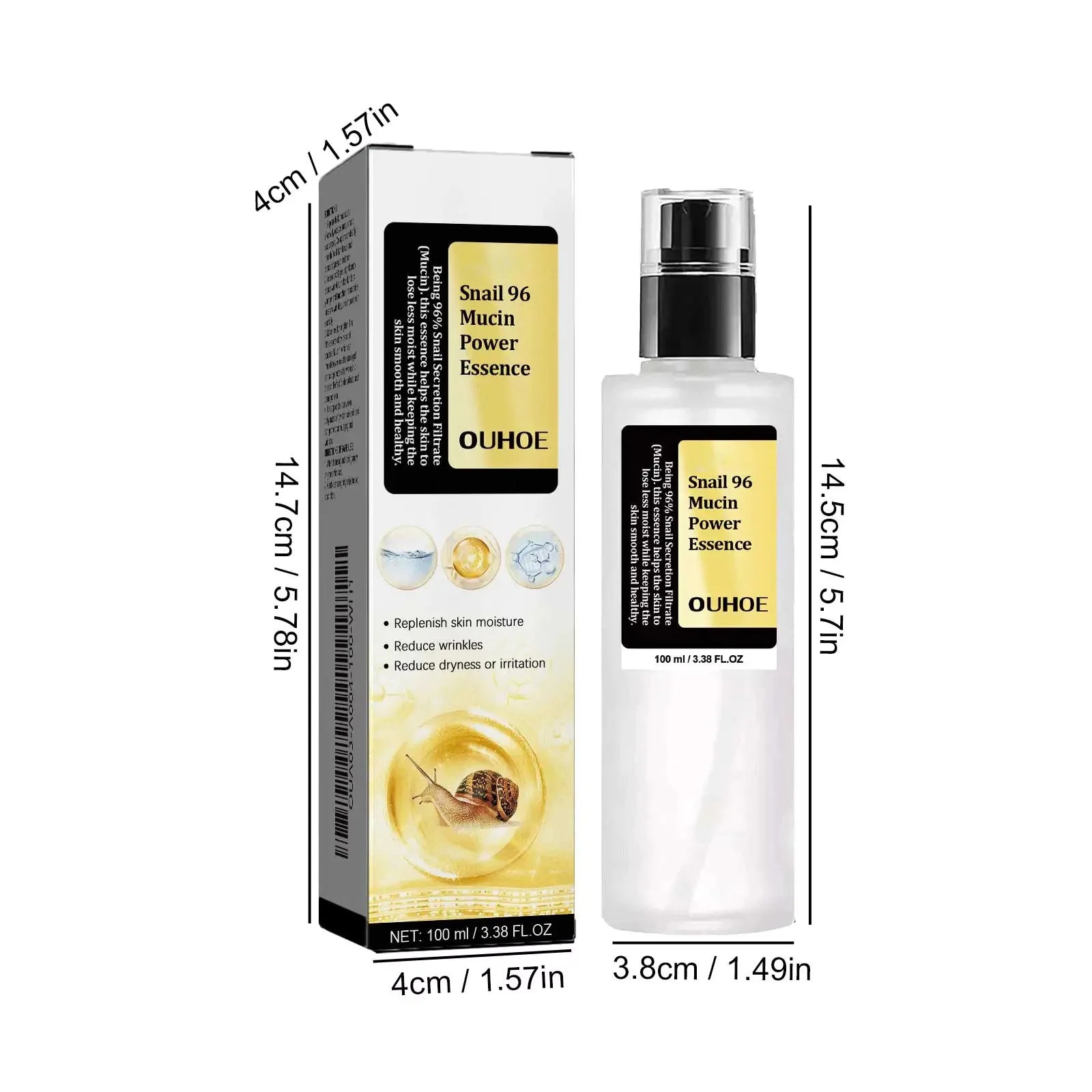 Snail Mucin Peptide Essence – Hyaluronic Acid Face Serum Peaceful Pleasures Health and Wellness