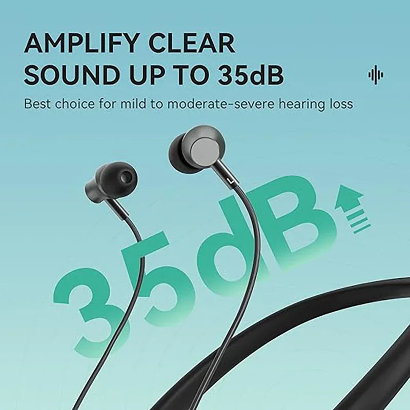 TIPSG Bluetooth Neckband Sound Amplifier – 24Hr ANC PSAP