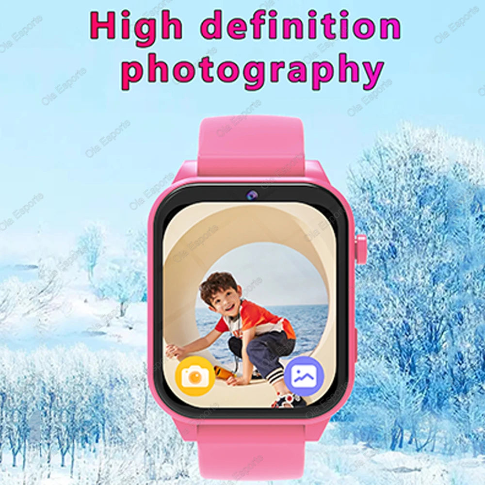 Game Kids Smartwatch 300mAh HD Screen HD Camear Outdoor LED Flashlight Watch Multifunctional Alarm Clock Computer Smart Watch Peaceful Pleasures Health and Wellness
