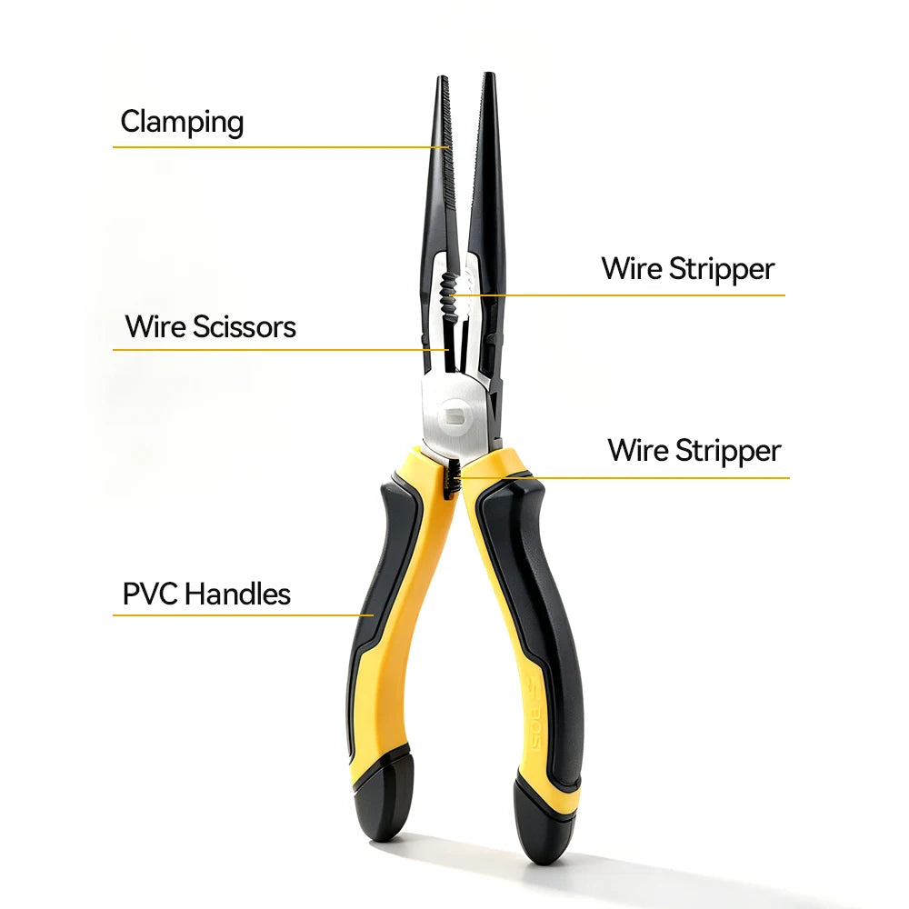 RDDSPON Needle Nose Pliers Hardware Tools Universal Wire Cutters Electricians Multifunctional Universal Diagonal Pliers for Home Peaceful Pleasures Health and Wellness
