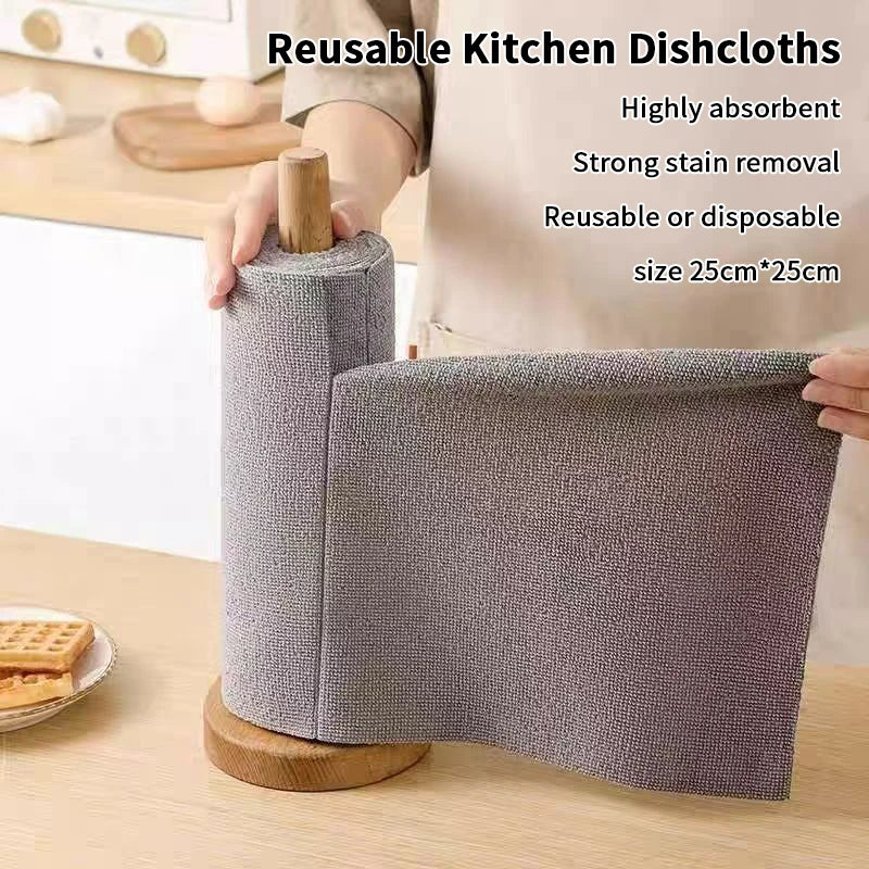 Microfiber Cleaning Cloth Roll – Reusable Tear-Off Dish Towels Microfiber Cleaning Cloth Peaceful Pleasures Health and Wellness