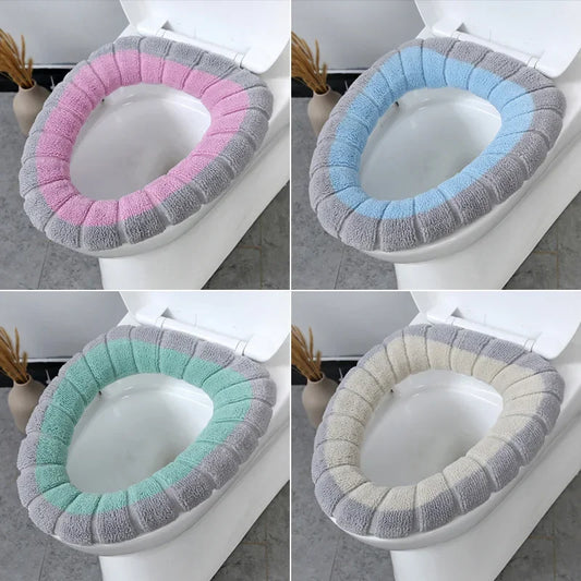 Soft Winter Warm Toilet Seat Cover – Washable & Universal Fit Toilet Seat Cover Peaceful Pleasures Health and Wellness