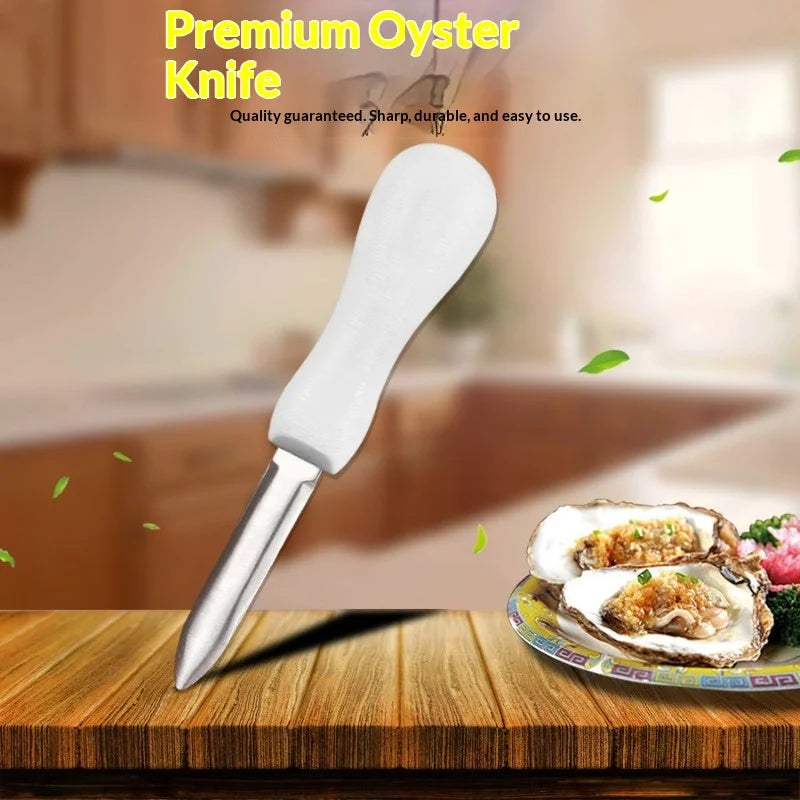 Hot Stainless Steel Oyster Knife with Anti Slip Handle, Thickened Oyster Knife, Scallop Knife, Multi-purpose Kitchen Tools Peaceful Pleasures Health and Wellness