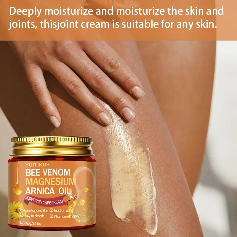 YUITIKUE Bee Venom Magnesium Arnica Joint Cream 60g Joint Body Cream Peaceful Pleasures Health and Wellness