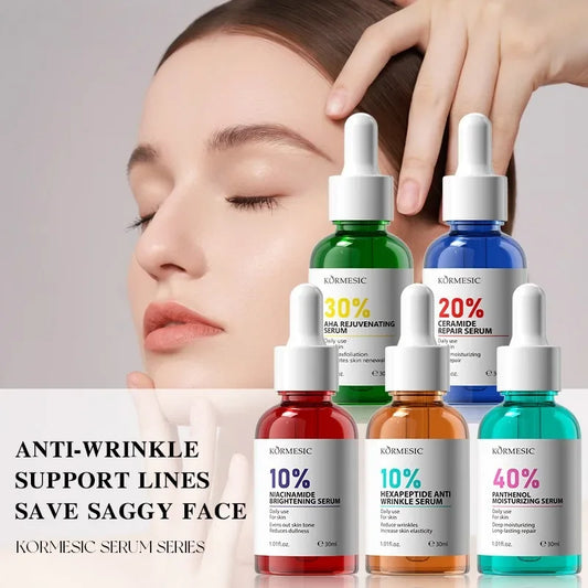 AHA Niacinamide Brightening Serum – Ceramide & Hexapeptide Brightening Face Serum Oasis Select