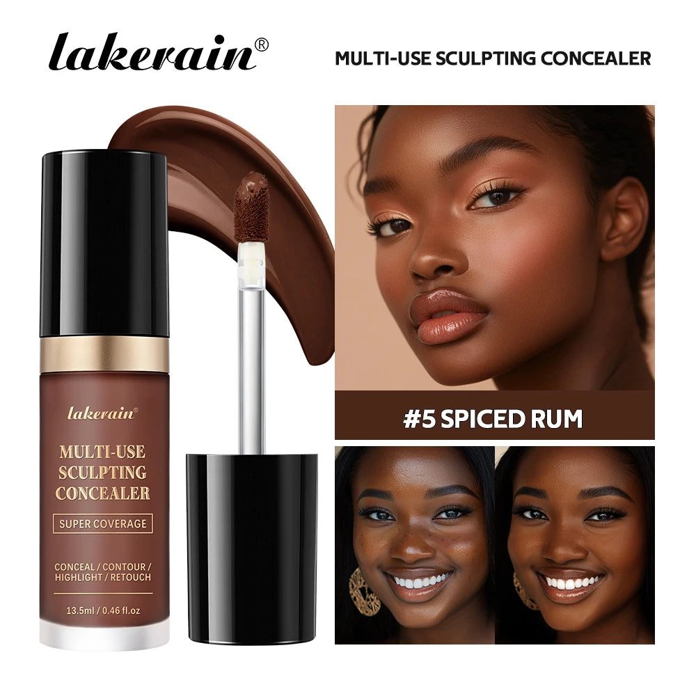 Lakerain 5-Color Waterproof Matte Concealer | Full Coverage