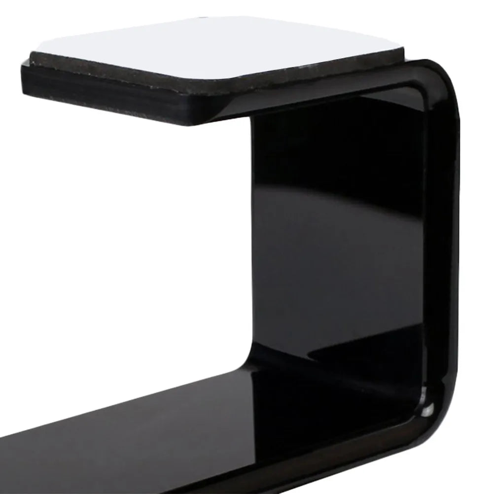 Headphone Earphone Hanging Rack Rotatable Holder Durable Wall Desk Stand Bracket Black Elegant Comfortable Design Peaceful Pleasures Health and Wellness