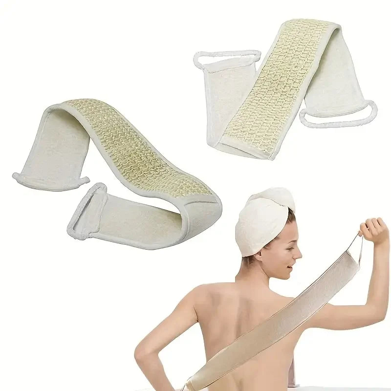 Exfoliating Loofah Body Scrubber with Strap | Shower & Spa