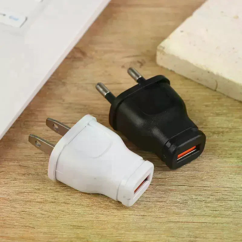5V 1A USB Wall Charger – Mini Travel Adapter EU/US Plug