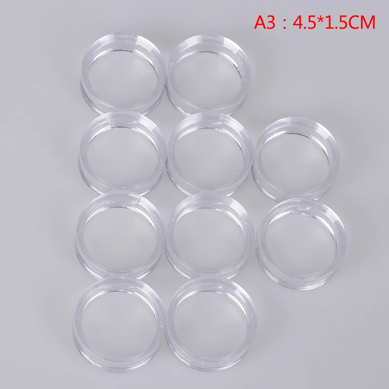 Acrylic Crystal Ball Display Stand | Clear Sphere Holder Base Display Stand Peaceful Pleasures Health and Wellness 10pcs 2