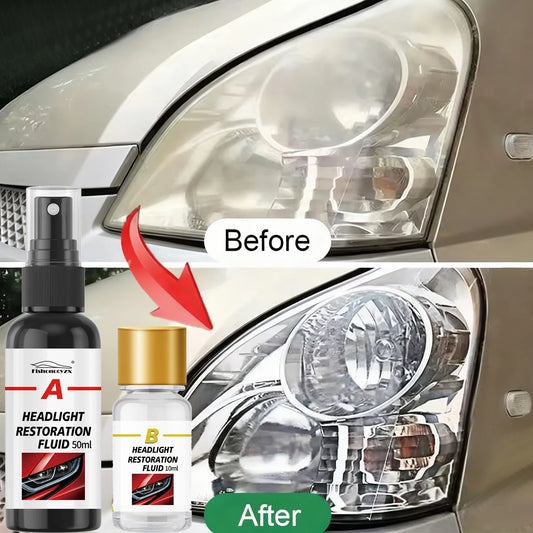 Car Headlight Restoration Polishing Kits Headlamp Scratch Remover Repair Cleaning Oxidation Headlight Crystal Coating Liquid Peaceful Pleasures Health and Wellness