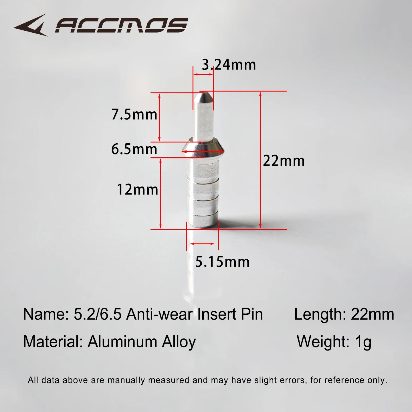 Nock Pin ID3 Aluminum Arrow Tail Shaft Archery Shooting Accessories