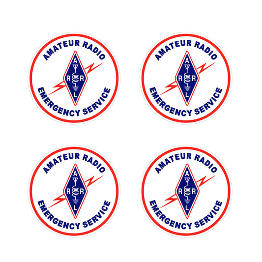 4Packs 4" Amateur Radio Emergency Service Sticker Vinyl Decal For Car Window Bumper Weatherproof Peaceful Pleasures Health and Wellness Default Title