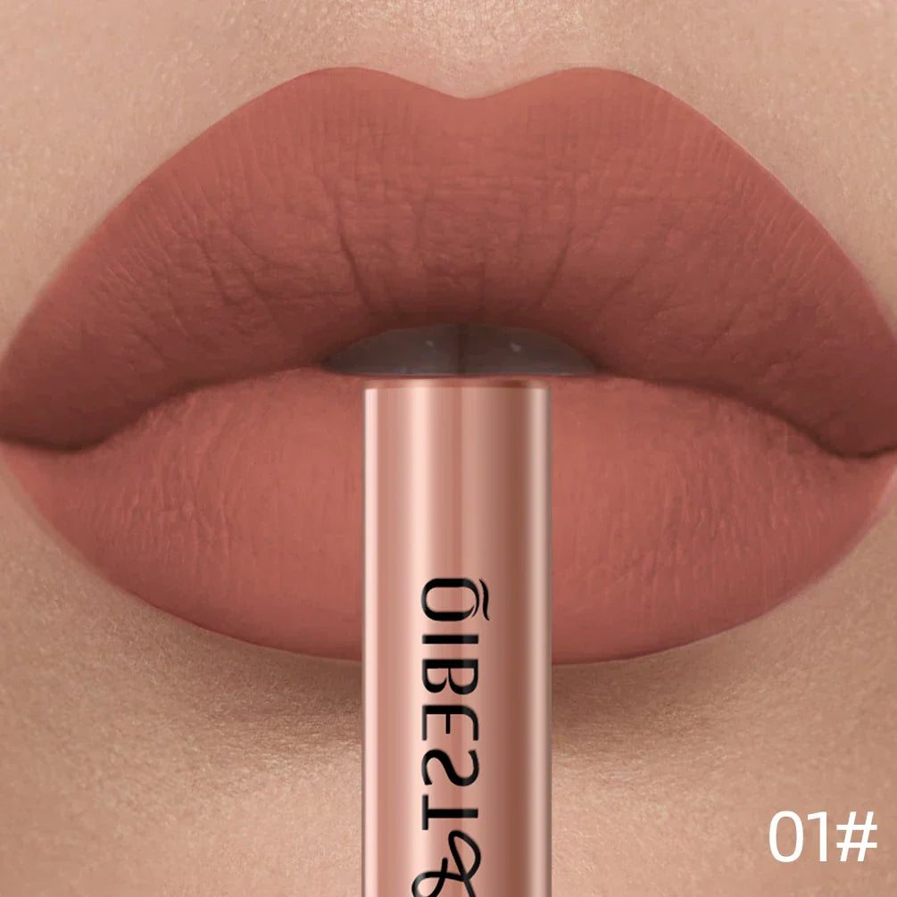 QIBEST Matte Liquid Lipstick – Long-Lasting Velvet Lip Gloss