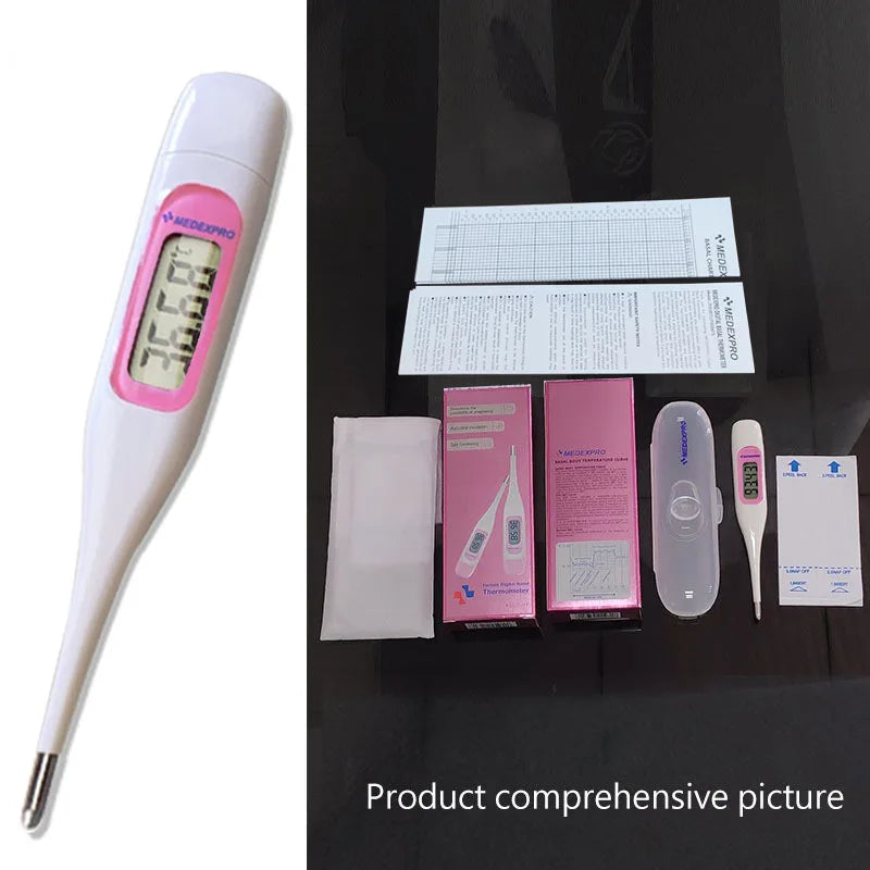 Medical home electronic thermometer for measuring body temperature, preparing for pregnancy, and accurately measuring ovulation Peaceful Pleasures Health and Wellness