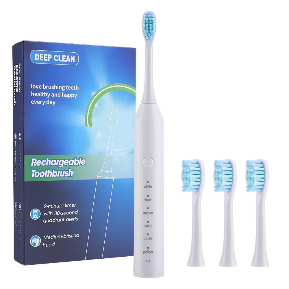 Hailicare Sonic Electric Toothbrush | 6 Modes, 4 Heads, IPX67