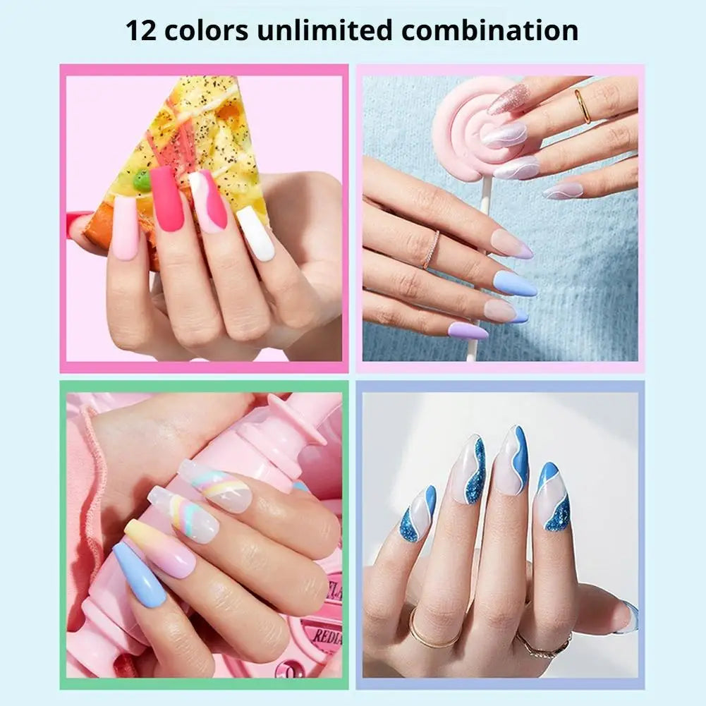 Graffiti Nail Art Pen Set Quick-drying DIY Nail Art Drawing Pen Abstract Line Manicure Tool Painting Liner For Salon Nail Art Peaceful Pleasures Health and Wellness
