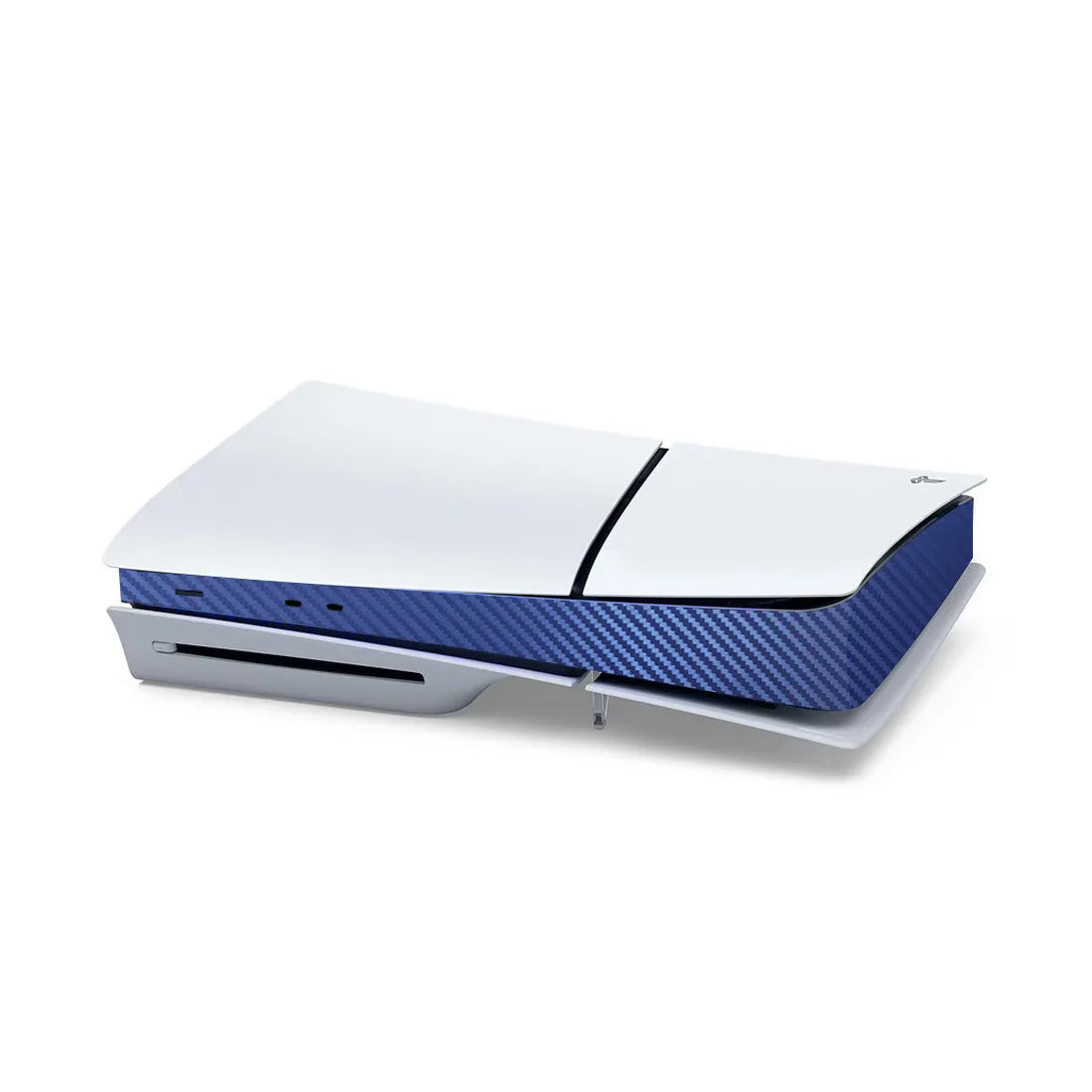For Sony PS5 Sticker Host Center Decals Game Console Accessories High-Quality Slim Console Carbon Fiber Skin Cover 8 COLORS Peaceful Pleasures Health and Wellness Carbon Fiber Blue