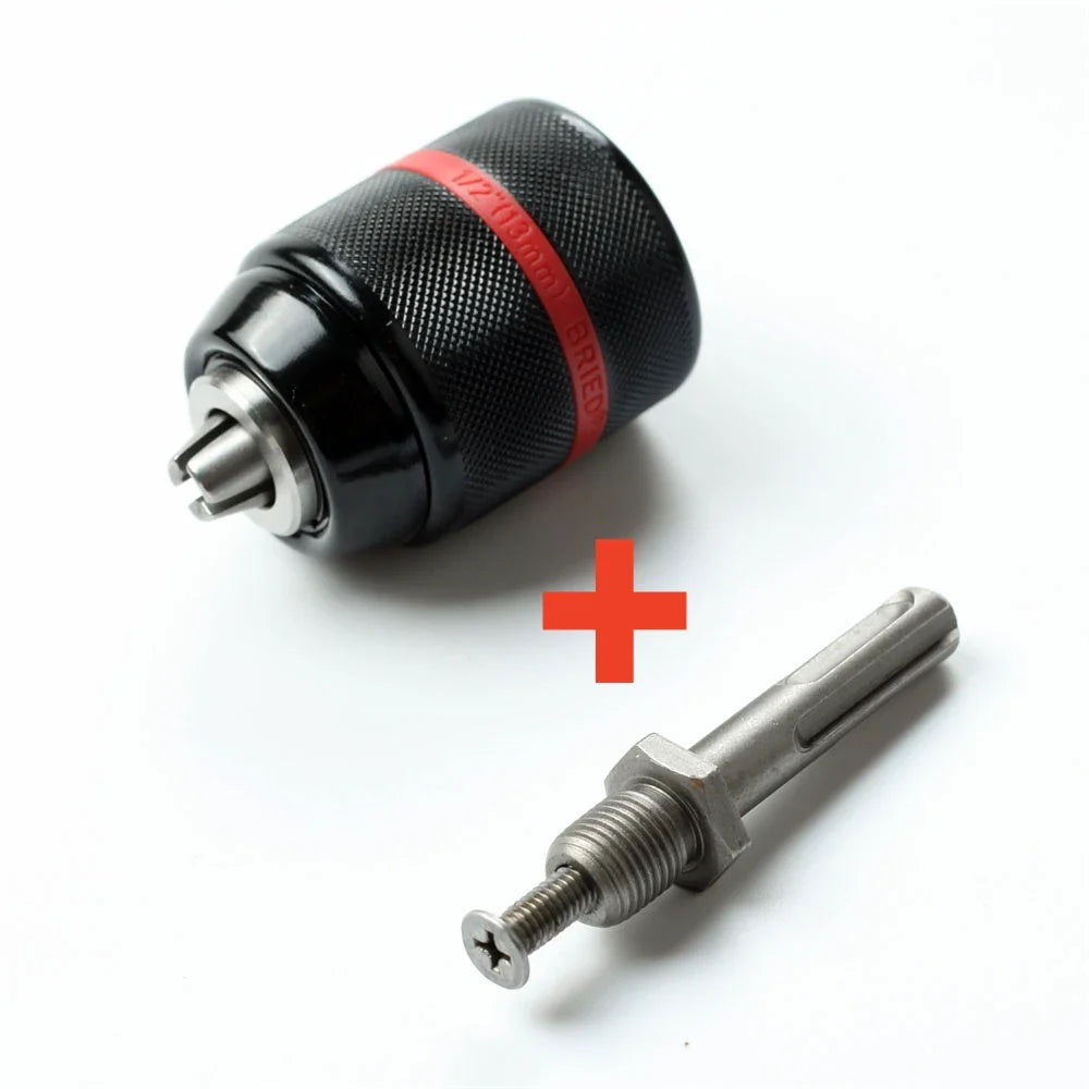 SLADE Keyless Drill Chuck 1/2-20UNF 1.5–13mm Hex SDS Adapter