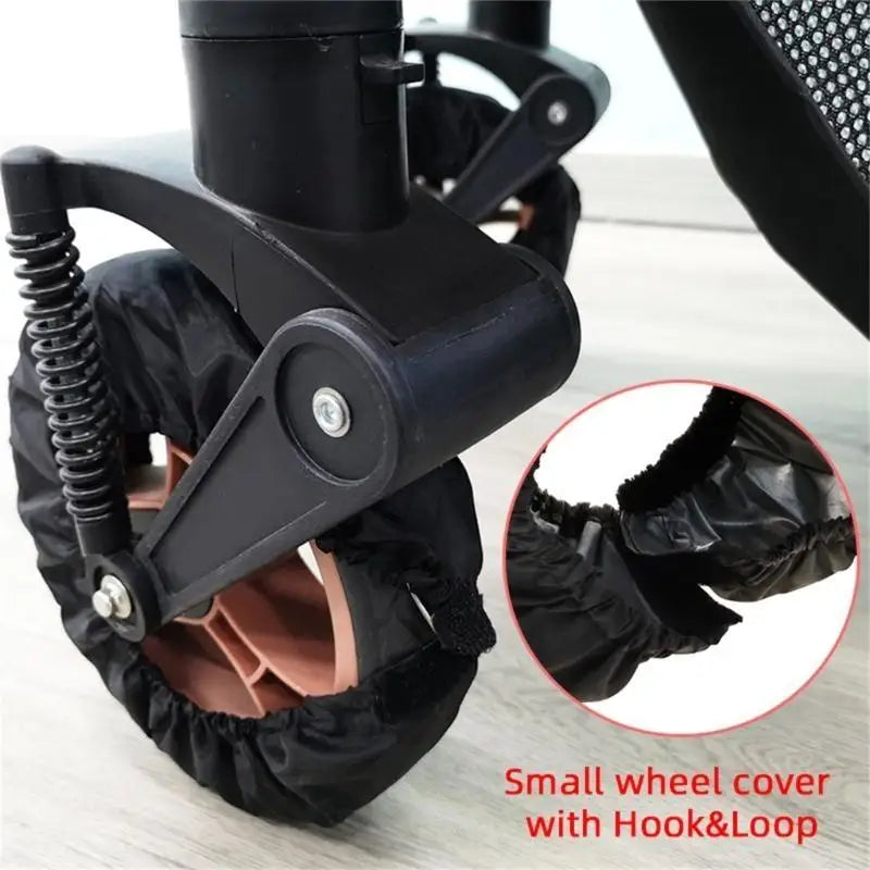 Stroller Wheel Covers 2-Pack | Pushchair Protectors Oxford Cloth