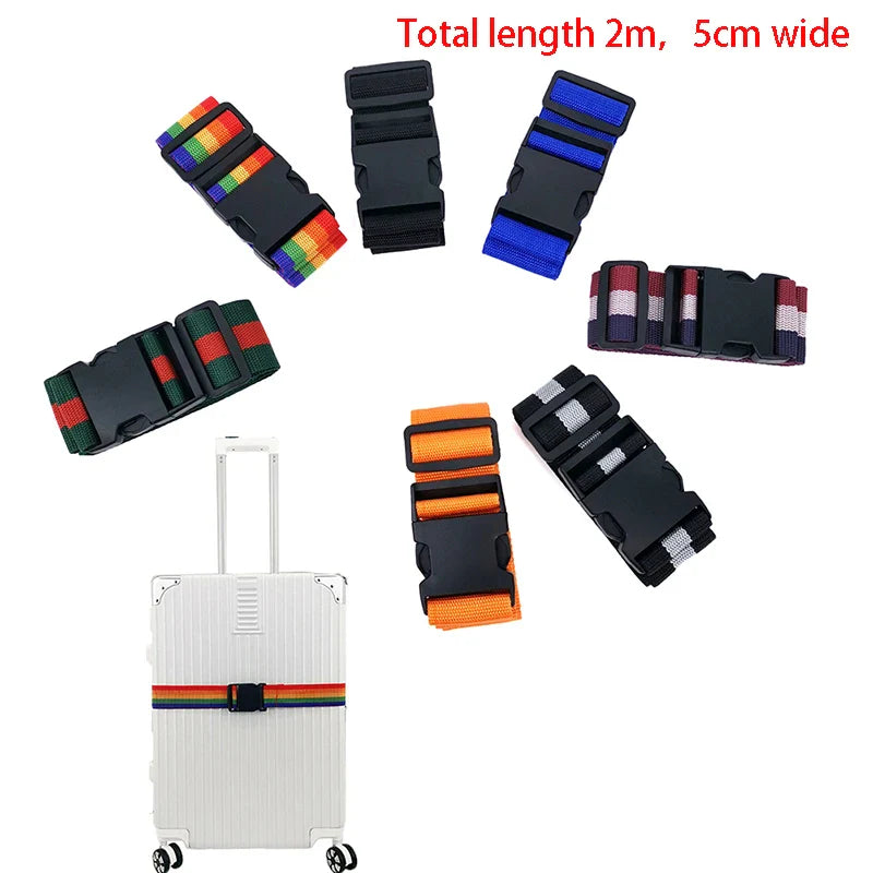 2M Nylon Luggage Strap with Combination Lock | Suitcase Belt